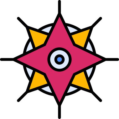 Yıldız. Web simgesi basit illüstrasyon