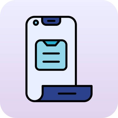 akıllı telefon simgesi vektör illüstrasyonu