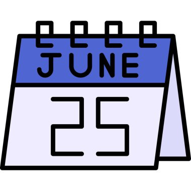 Takvim simgesi, vektör çizimi