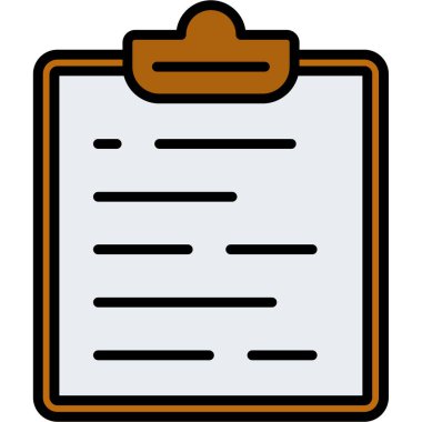 Kontrol listesi simgesi vektör illüstrasyonu