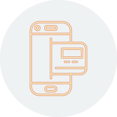 cep telefonu ikonu vektör illüstrasyonu