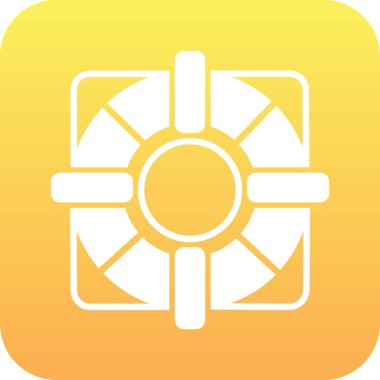 Bir çiçek simgesinin vektör illüstrasyonu