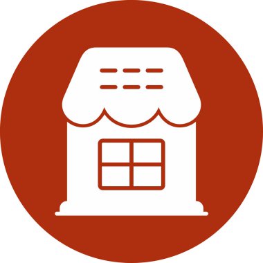 Dükkan. Web simgesi basit tasarım