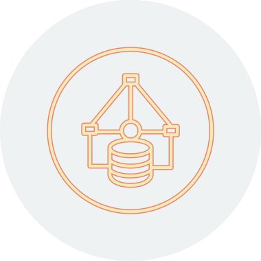 Vektör illüstrasyonu, silo simgesi