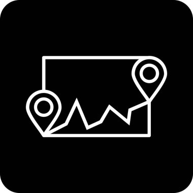 Harita işaretleyici simgesi, vektör illüstrasyonu