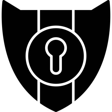 Kalkan Vektörü Şekil Simgesi Tasarımı