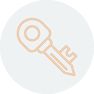 Anahtar simgesi vektör illüstrasyonu