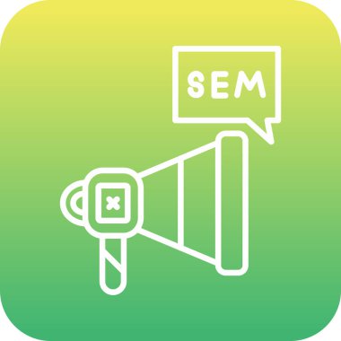 Bayrak simgesi ile birlikte uzun bir gölge ucu gösterimi sem