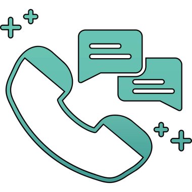 Bir cep telefonunun vektör illüstrasyonu