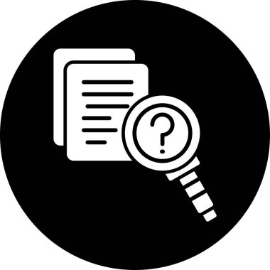 Arama simgesi vektör illüstrasyonu