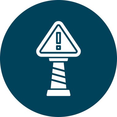 Yol simgesi, vektör illüstrasyonu