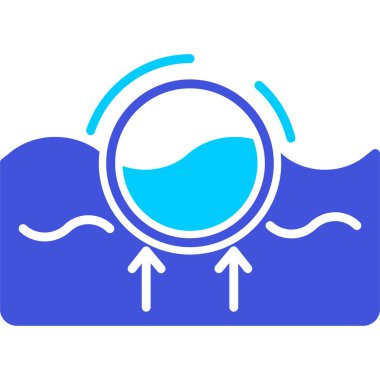 yüzme ikonu vektör illüstrasyonu