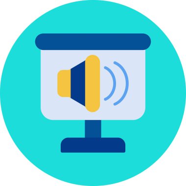 vektör illüstrasyonu, müzik çalar simgesi