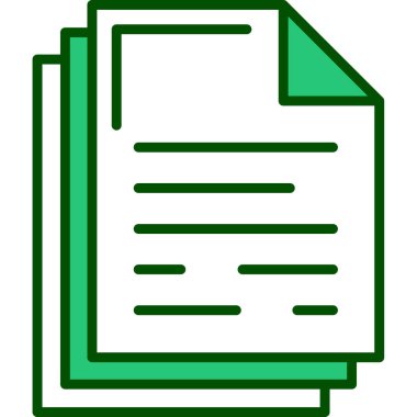 kişisel ve ticari kullanım için dosya vektör simgesi simgesi vektör çizimi..