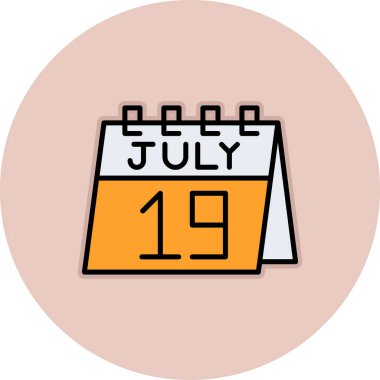 Takvim simgesi vektör illüstrasyonu