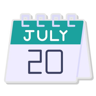 Beyaz arkaplanda takvim simgesi tasarımı, vektör illüstrasyonu