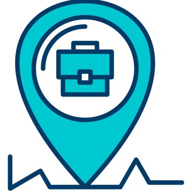 konum simgesi vektör illüstrasyonu