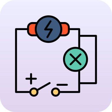 Modern bir simgenin vektör illüstrasyonu