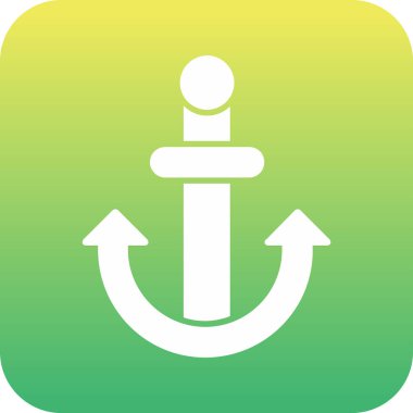 Yeşil biçimli sunucu simgesi izole edilmiş arkaplan vektörü illüstrasyonu.