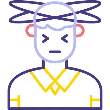 Bir kadının vektör illüstrasyonu