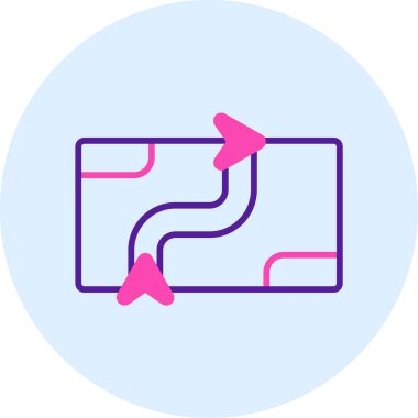 yön ikonu vektör illüstrasyonu