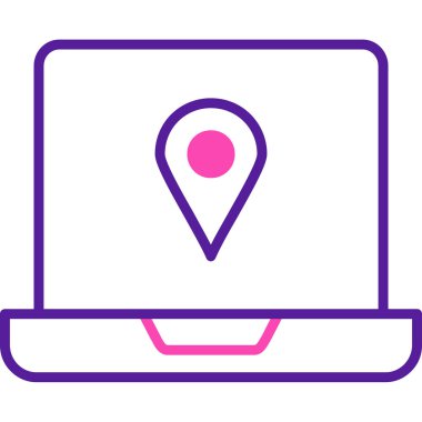 konum simgesi. özet konum vektörü simgesi