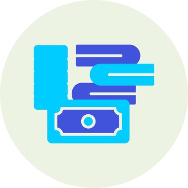 Para için. Web simgesi vektör illüstrasyonu