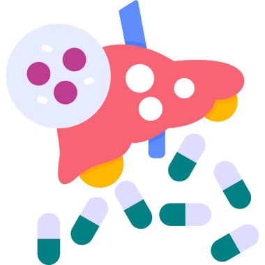 Virüs. Web simgesi basit illüstrasyon