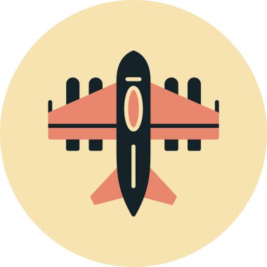 Uçak. Web simgesi basit illüstrasyon