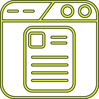 Akıllı telefon. Web simgesi basit illüstrasyon