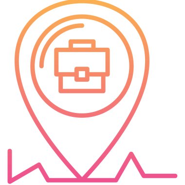 konum haritası konum simgesi ana hat biçiminde