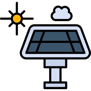 Güneş solar simgesi