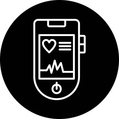 kalp atış hızı vektör simgesi modern basit tasarım