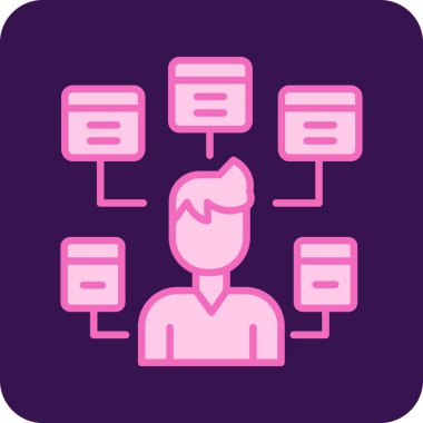 şebeke. Web simgesi basit illüstrasyon