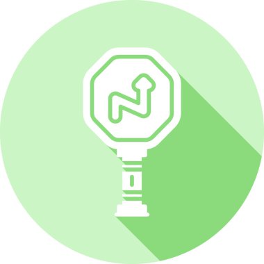 Işık lambası simgesi, vektör illüstrasyonu