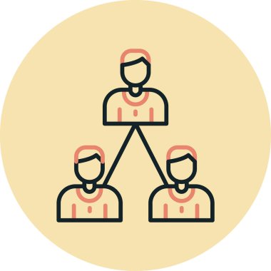 Takım simgesi vektör illüstrasyonu