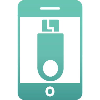 Vektör akıllı telefon simgesi, vektör illüstrasyonu