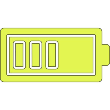 pil şarj rengi dış hat vektörü