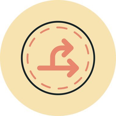 Sol yön ikon vektör illüstrasyonu