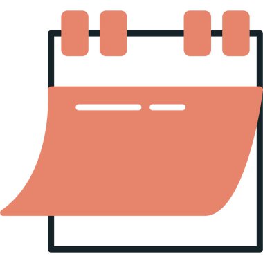 Takvim. Web simgesi basit illüstrasyon