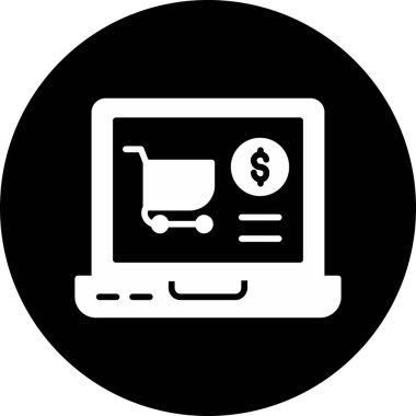 çevrimiçi alışveriş vektörü illüstrasyonu