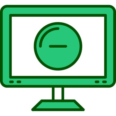 Bilgisayar. Web simgesi basit tasarım