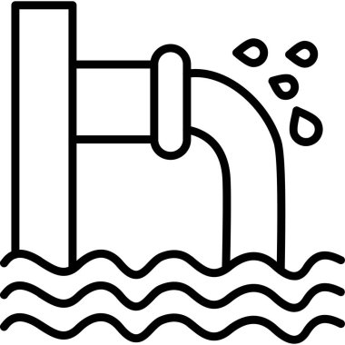 Su musluğu. Web simgesi