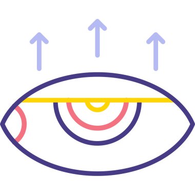 Göz simgesi vektör illüstrasyonu
