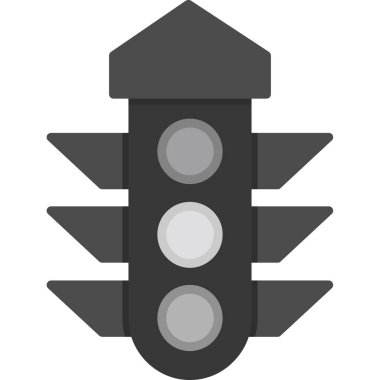 Işık ışığı simgesi, basit vektör illüstrasyonu