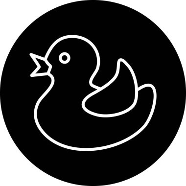 kuş simgesi vektör illüstrasyonu