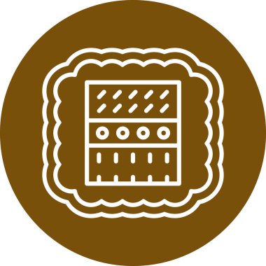 Bir çikolata simgesinin vektör çizimi