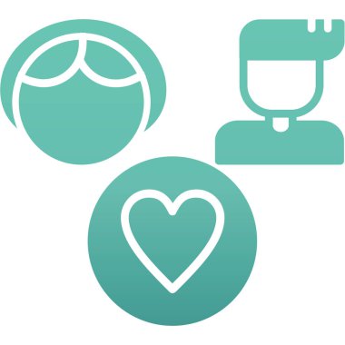 Tıbbi bakım vektör simgeleri. Tarz, beyaz arkaplanda iki renkli sikyan ve mavi sembollerdir. dairesel yuvarlak açılar.