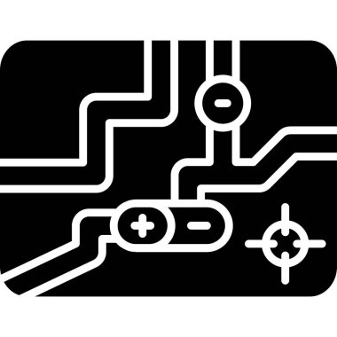 devre kartı vektör simgesi tasarımı