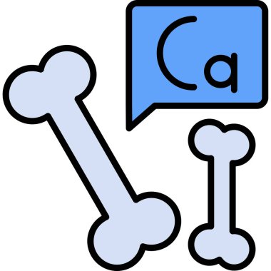 Kemik kemiği. Web simgesi basit illüstrasyon